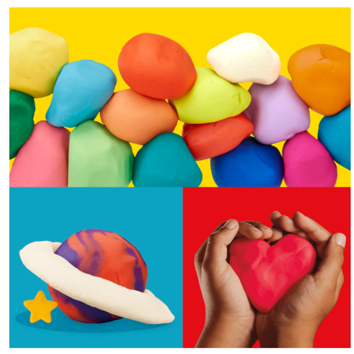 Play-Doh Modeling Compound 10-Pack Case of Assorted Colors, Non-Toxic 2 oz. Cans
