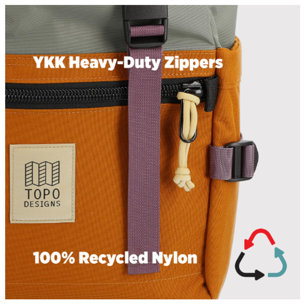 Topo Designs Rover Pack Classic - Daily Daypack for Commutes, Day Trips, Hikes