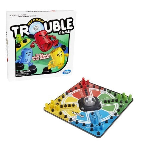Classic Trouble & Classic Sorry! Board Game Bundle
